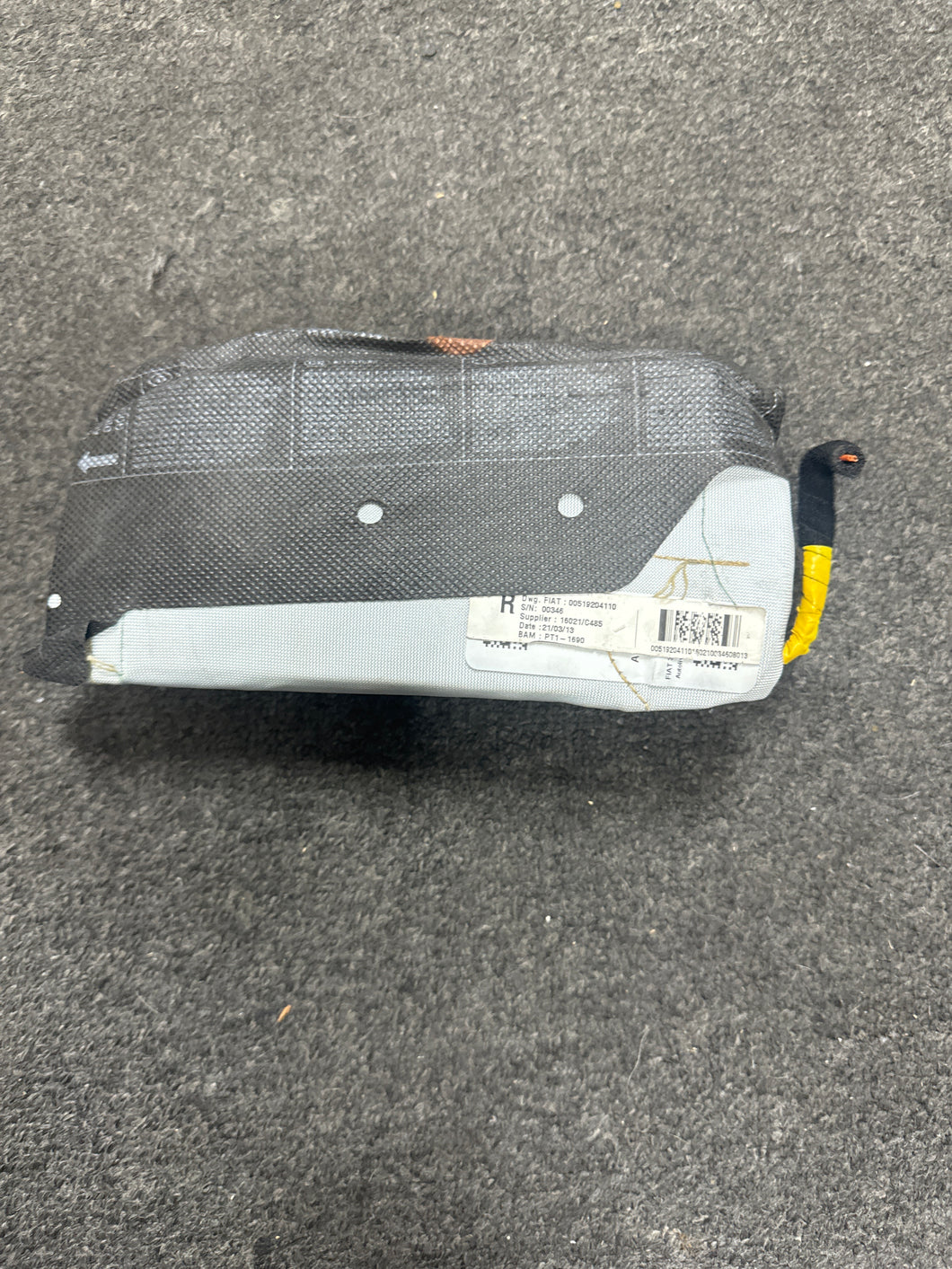 2014 FIAT 500L PASSENGER SEAT AIRBAG (RH) (P)