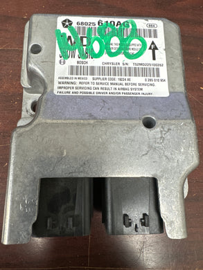 DODGE DURANGO AIRBAG CONTROL MODULE PN: 68025610AG (P)