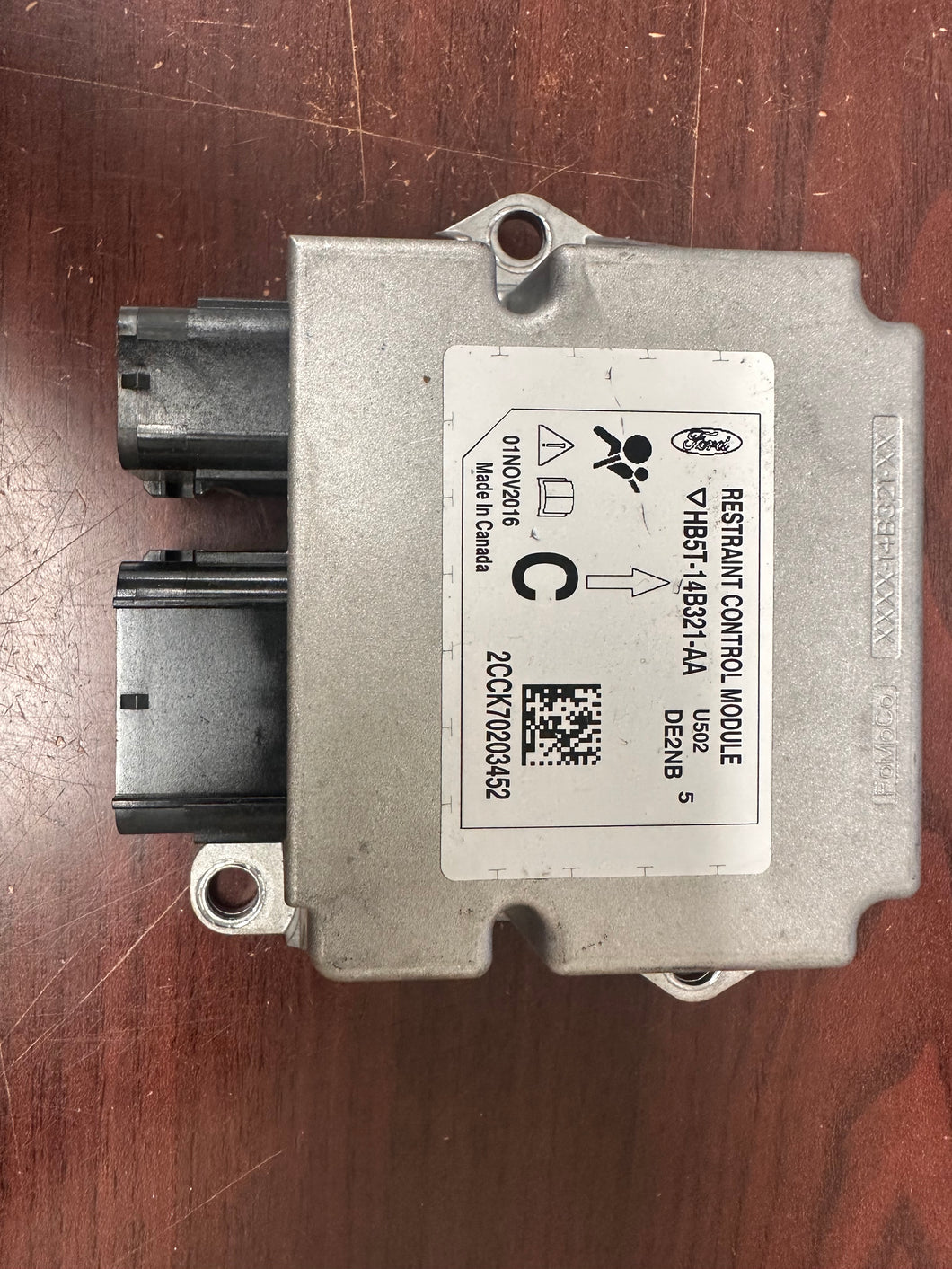 FORD EXPLORER SRS CONTROL MODULE UNIT PN: HB5T-14B321-AA (P)