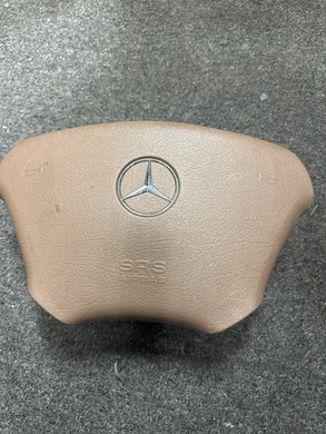 2001-2005 MERCEDES BENZ W163 ML430 ML55 DRIVER STEERING WHEEL AIRBAG (BROWN) (P)