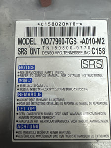 HONDA PASSPORT AIRBAG CONTROL MODULE PN: 77960-TGS-A010-M2 (P)