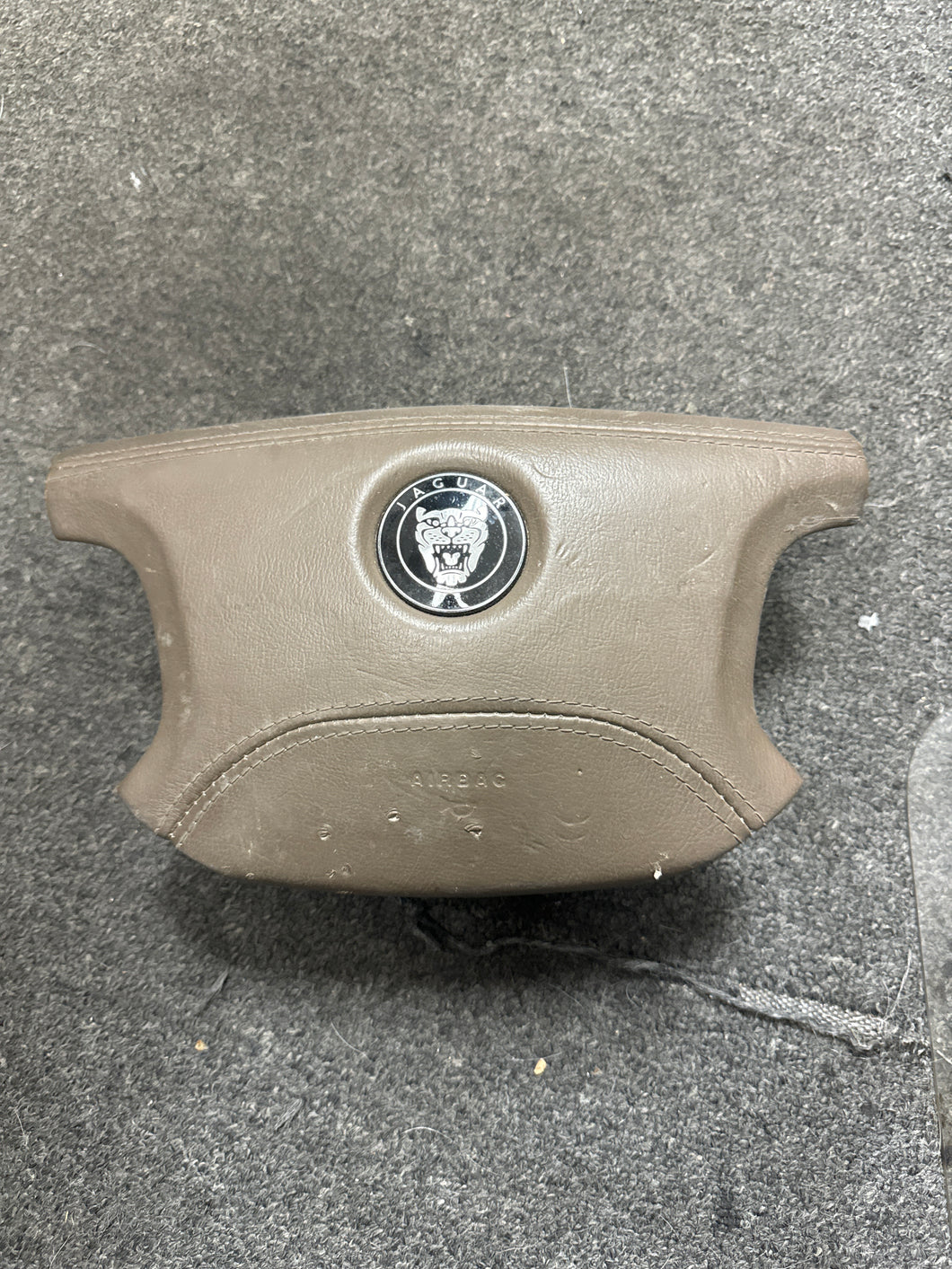 2004-2007 JAGUAR XJ8 X350 DRIVE STEERING WHEEL AIRBAG (TAN) (P)