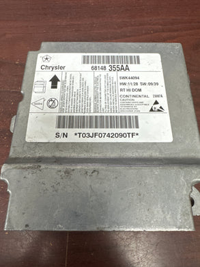 CHRYSLER TOWN & COUNTRY AIRBAG CONTROL MODULE PN: 68148 355AA (P)