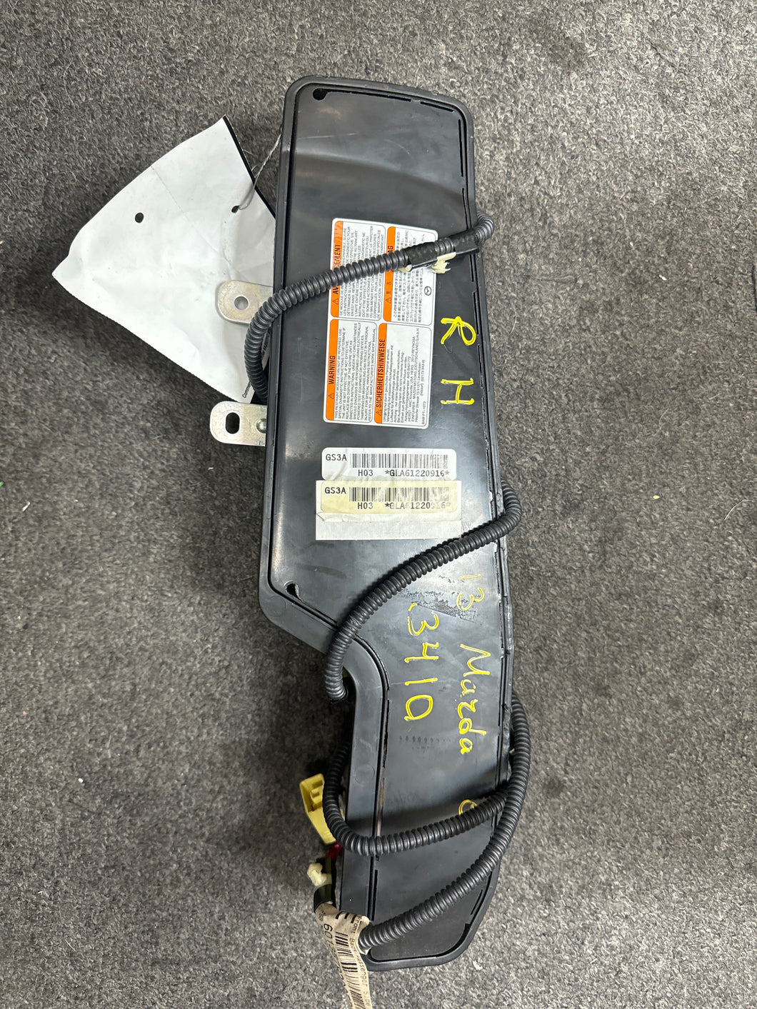 2009-2013 MAZDA 6 FRONT RIGHT PASSENGER SEAT AIRBAG (RH) (P)