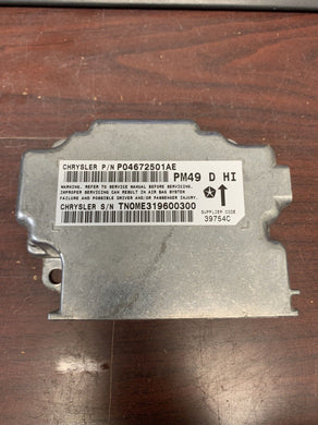 DODGE CALIBER AIRBAG CONTROL MODULE P/N P04672501AE (P)