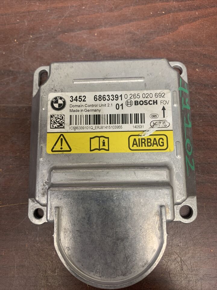 BMW 1, 2, 3, & 4 F-SERIES, M3 & M4 AIRBAG CONTROL MODULE PN: 6863391 (P)